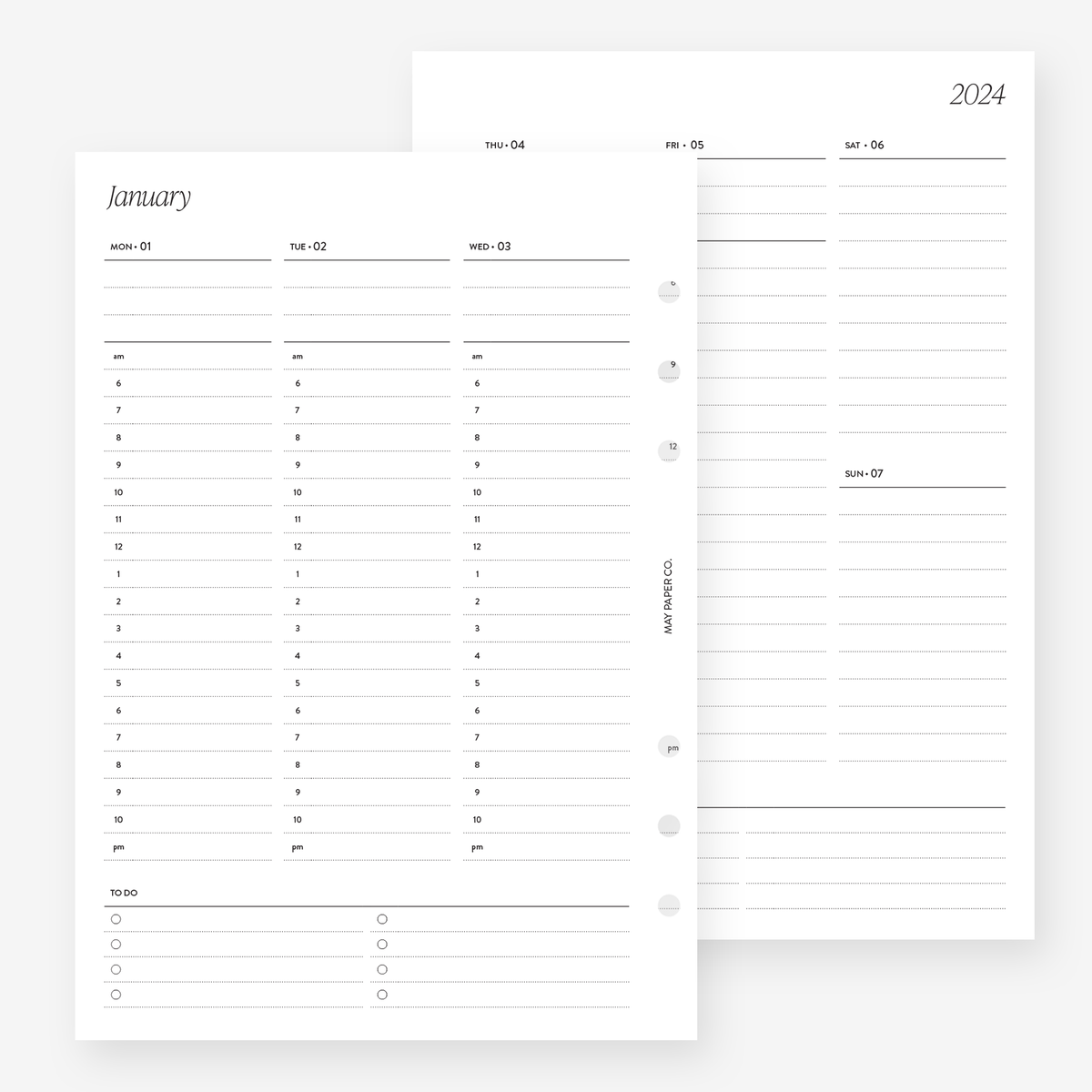 Filofax 2024 Pocket Minimal Week On Two Pages Planner