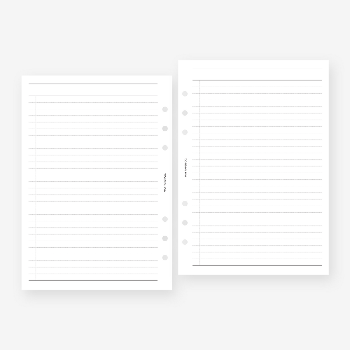 PRINTABLE Lined With Margin MAY PAPER CO