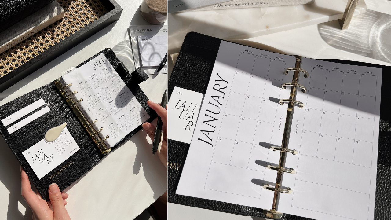 The 2023 Louis Vuitton MM Agenda Set Up: my hourly, work & content pla