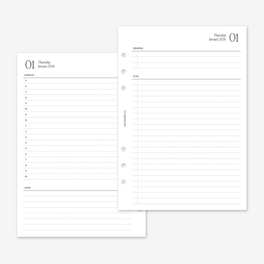 PRINTABLE 2026 Day on Two Pages DO2P