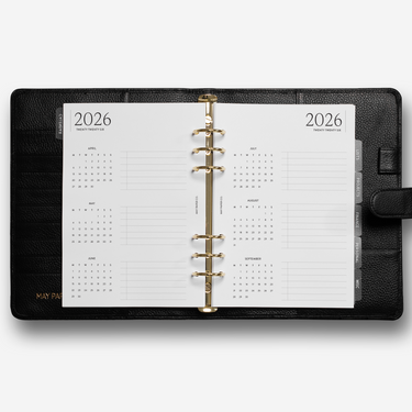 2026 Horizontal Quarterly Overview Planner Insert
