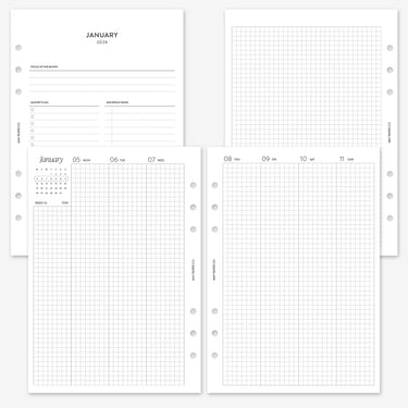 PRINTABLE 2026 WEEKLY WO2P Vertical Grid