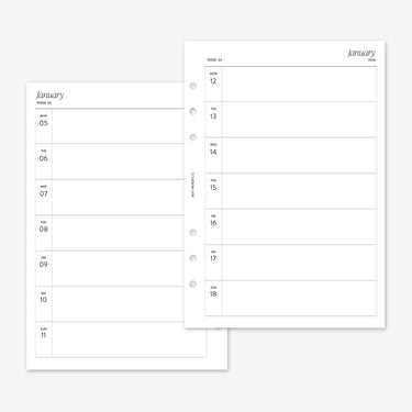 PRINTABLE 2026 WEEKLY WO1P Horizontal Blank