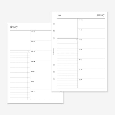 PRINTABLE 2026 WEEKLY WO1P with List