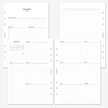 PRINTABLE 2026 WEEKLY WO2P with Running Tasks