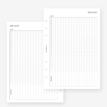 Daily Tracker Planner Insert | May Paper Co. – MAY PAPER CO.