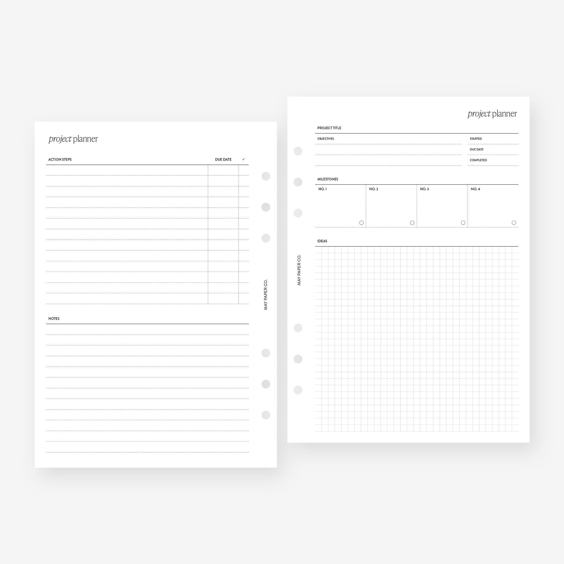 printable-project-planner-may-paper-co for Free Printable Project Planner Page PRINTABLE Project Planner | MAY PAPER CO. for Free Printable Project Planner Page