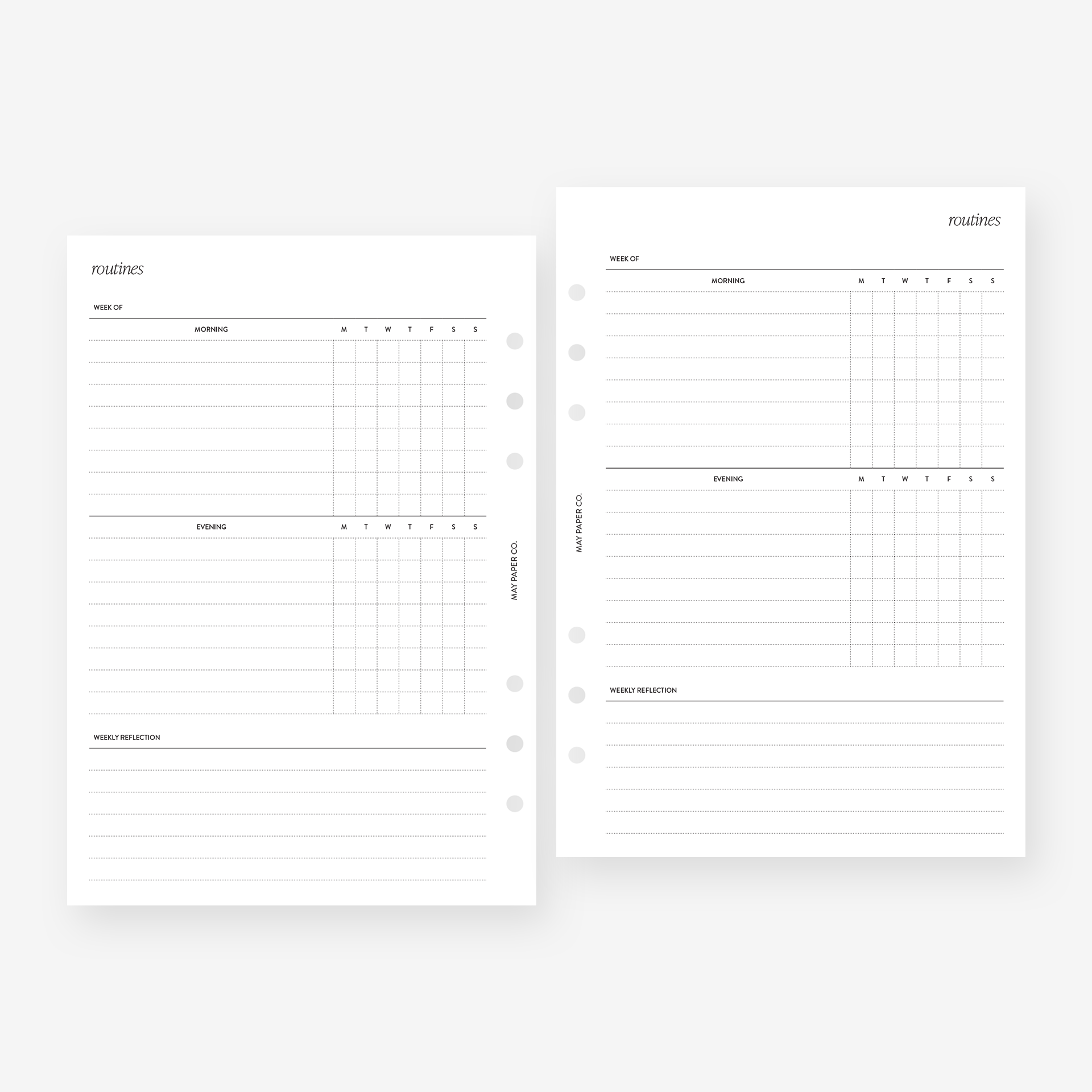 Routine Track Printable Routines Tracker | May Paper Co. – MAY PAPER CO.