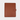 May Paper Co. Sample Sale Half Letter Signature Quilted Leather Agenda Cover in Cinnamon — front view