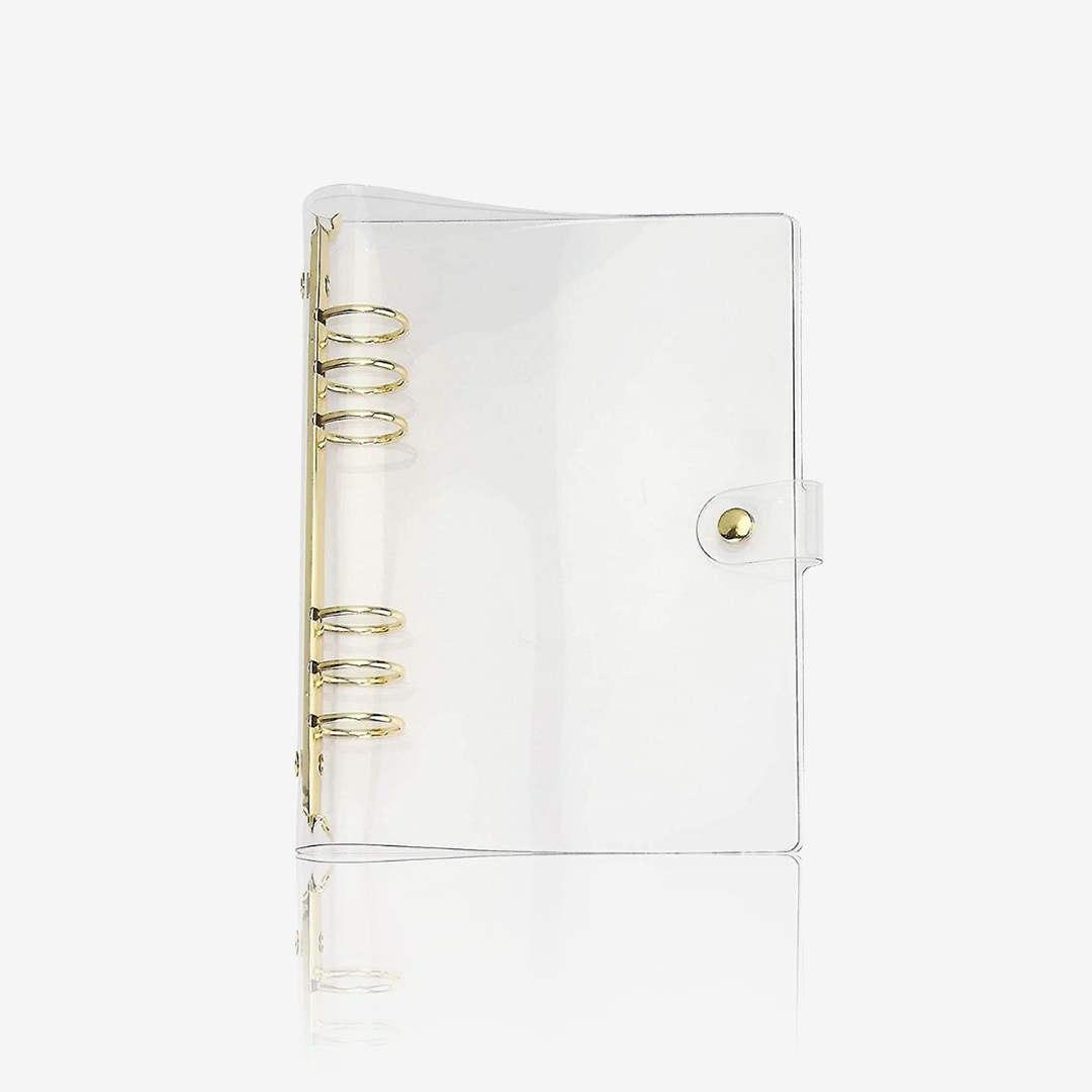 Clear Agenda Cover Gold Hardware