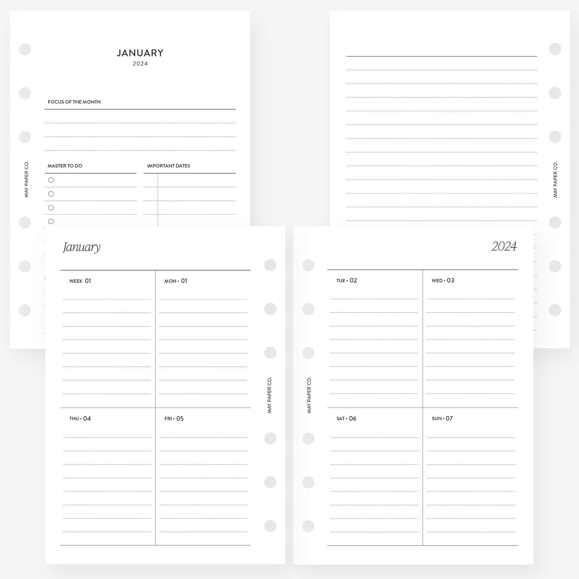 fits Louis Vuitton PM Agenda: 2023 Insert Weekly Tab Calendar+Filler Paper  + Pen