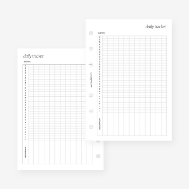 PRINTABLE Daily Tracker – MAY PAPER CO.