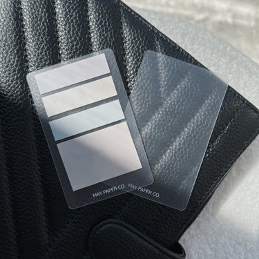 Business Card Sized Transparent Card (Set of 2)