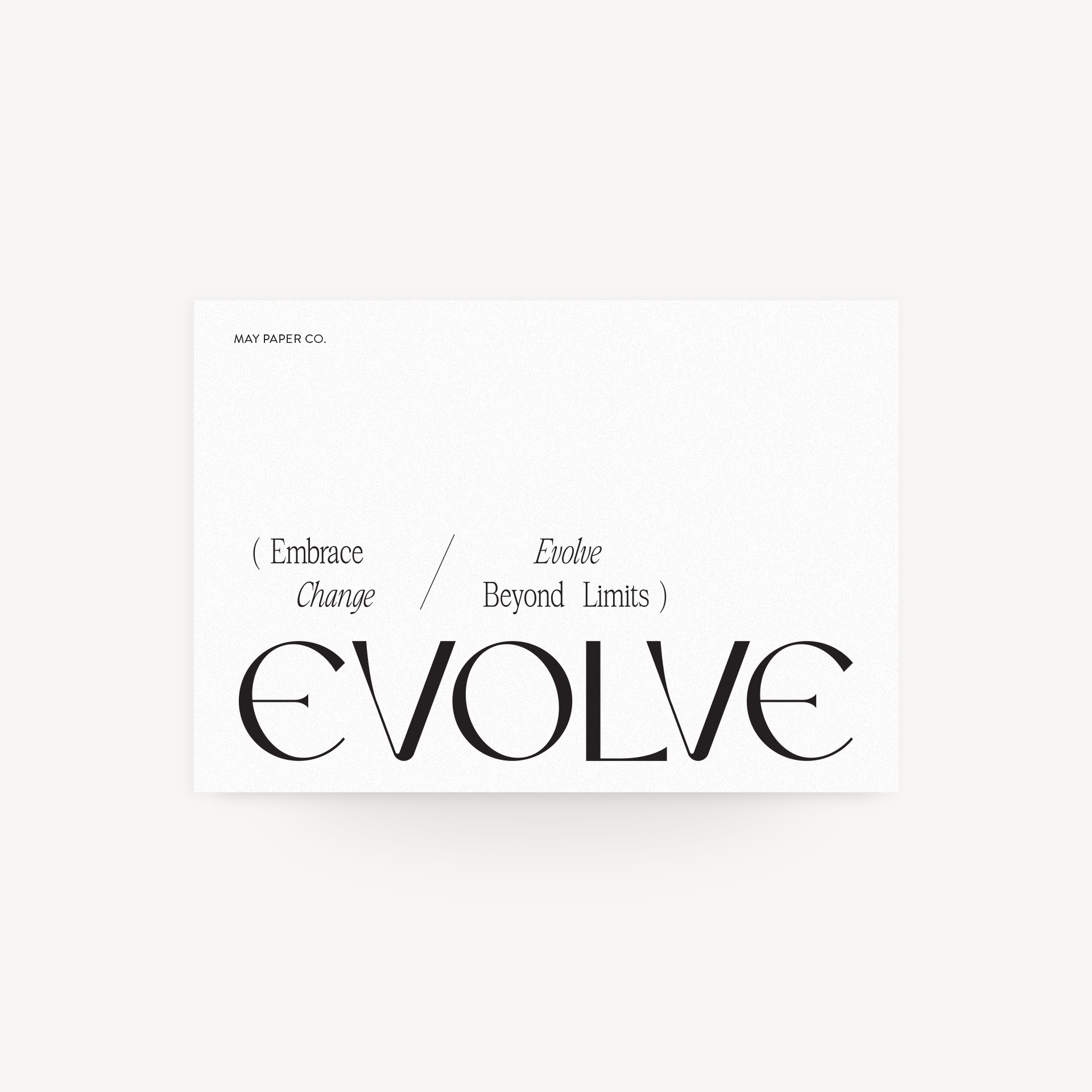 Evolve Pro Paper PRINTABLE Evolve | May Paper Co. – MAY PAPER CO.