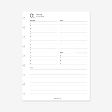 PRINTABLE 2026 DO1P Daily with Meals