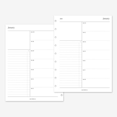 PRINTABLE 2026 WEEKLY WO1P with List