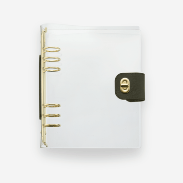 Clear Turnlock Agenda Cover - Black