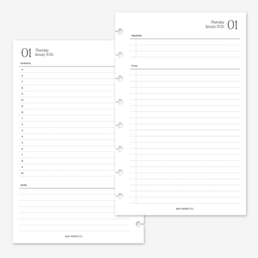 PRINTABLE 2026 Day on Two Pages DO2P