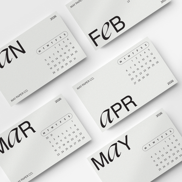 PRINTABLE 2026 Monthly Planner Card Set