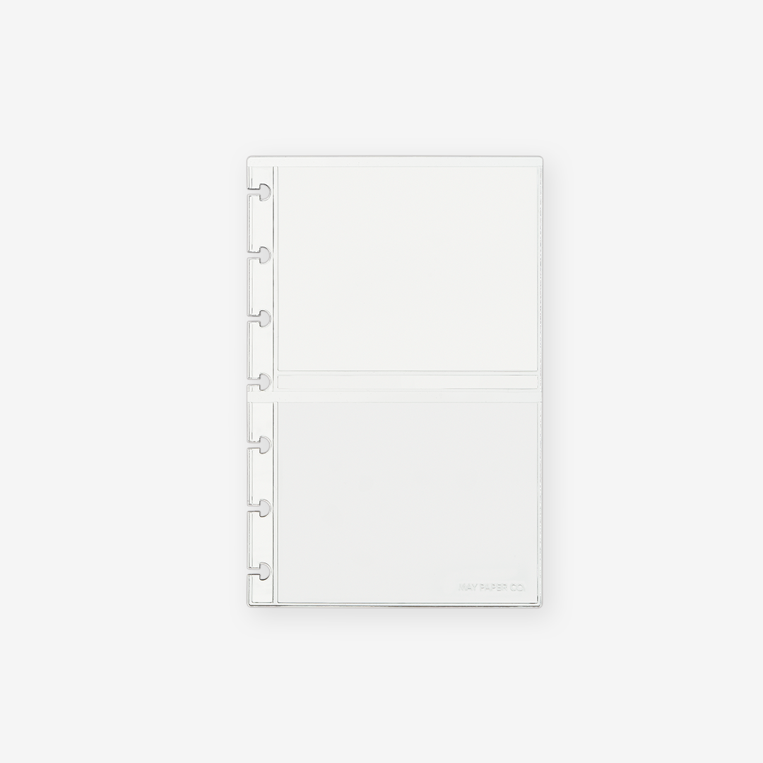 Crystal Clear DUAL POCKET Planner Pocket