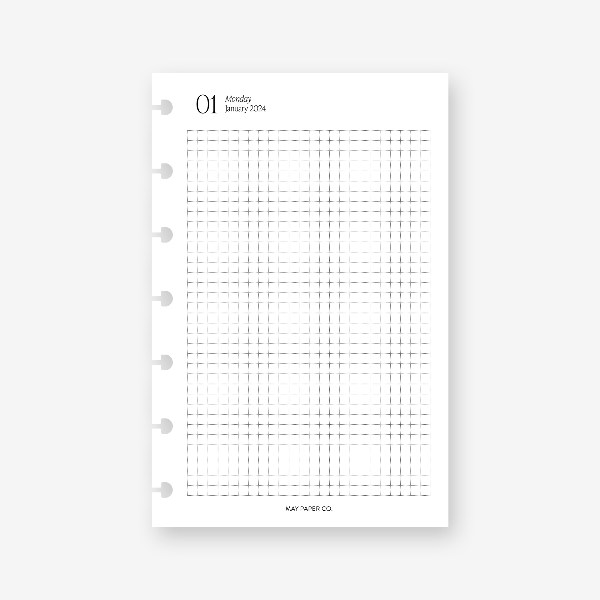 PRINTABLE 2024 DO1P Daily with Grid Inserts