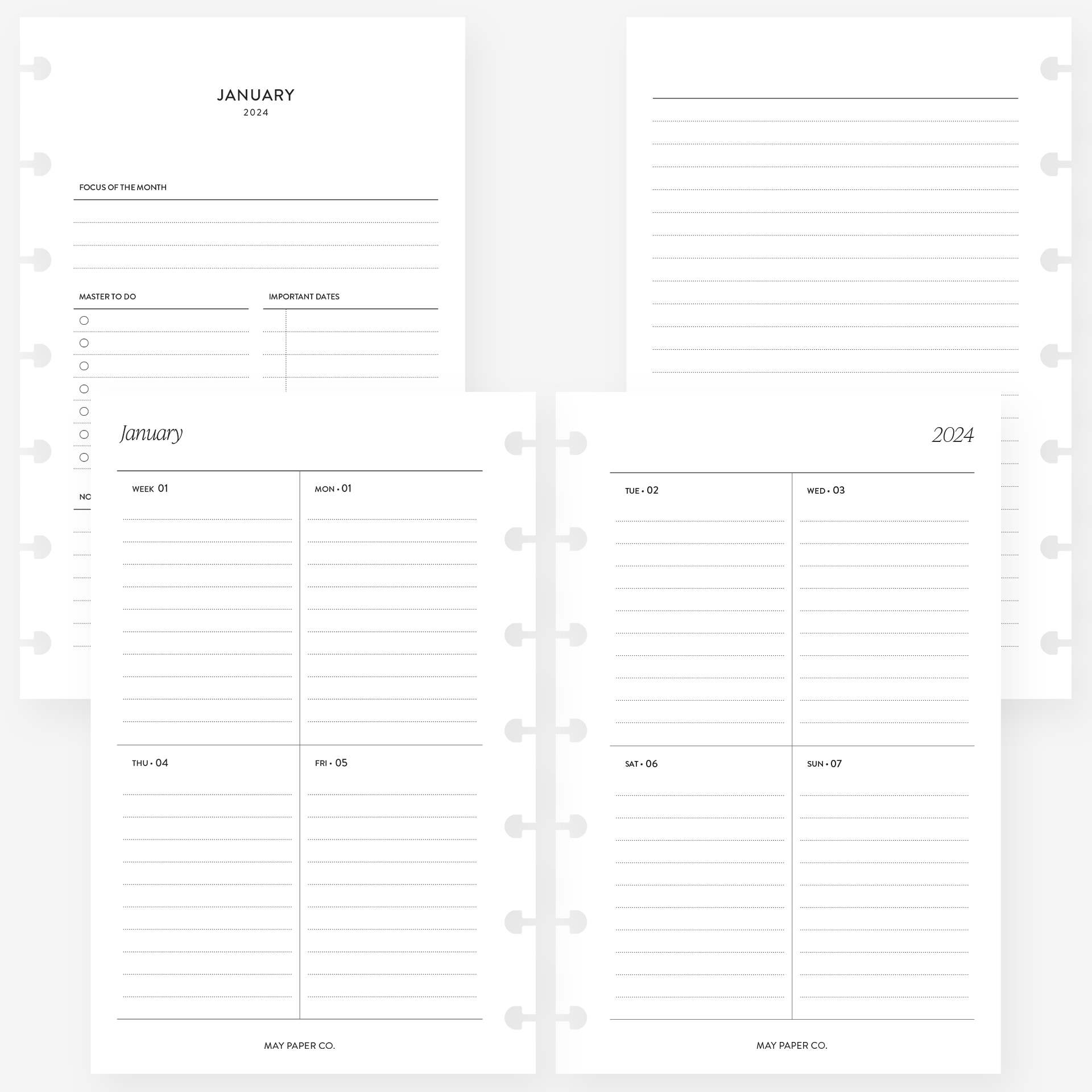 lv agenda mm calendar and planner inserts