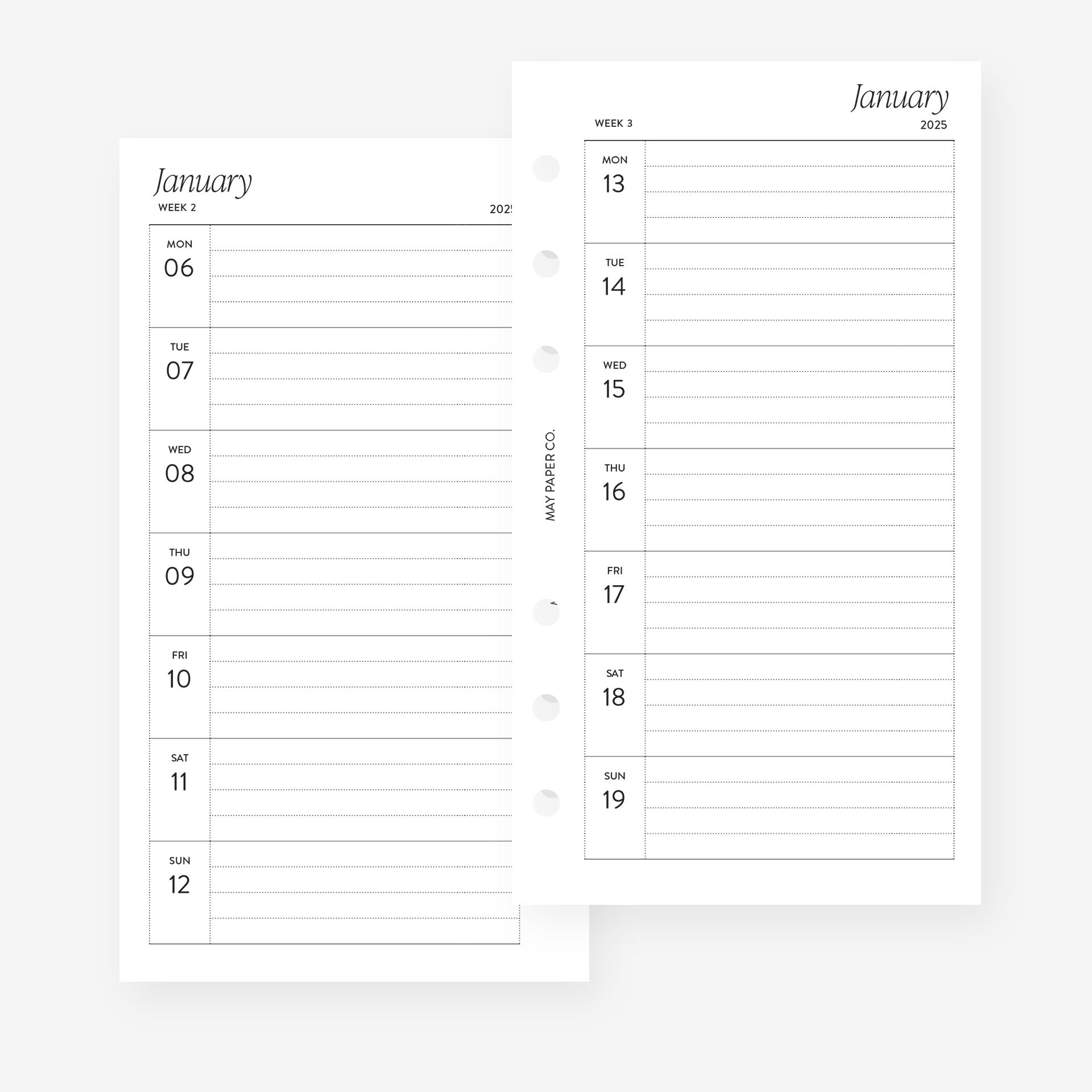 printable-2025-weekly-wo1p-horizontal-lined-may-paper-co for 2025 Weekly Planner Free Printable PRINTABLE 2025 WEEKLY WO1P Horizontal Lined | MAY PAPER CO. for 2025 Weekly Planner Free Printable