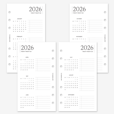 PRINTABLE 2026 Quarterly Overview