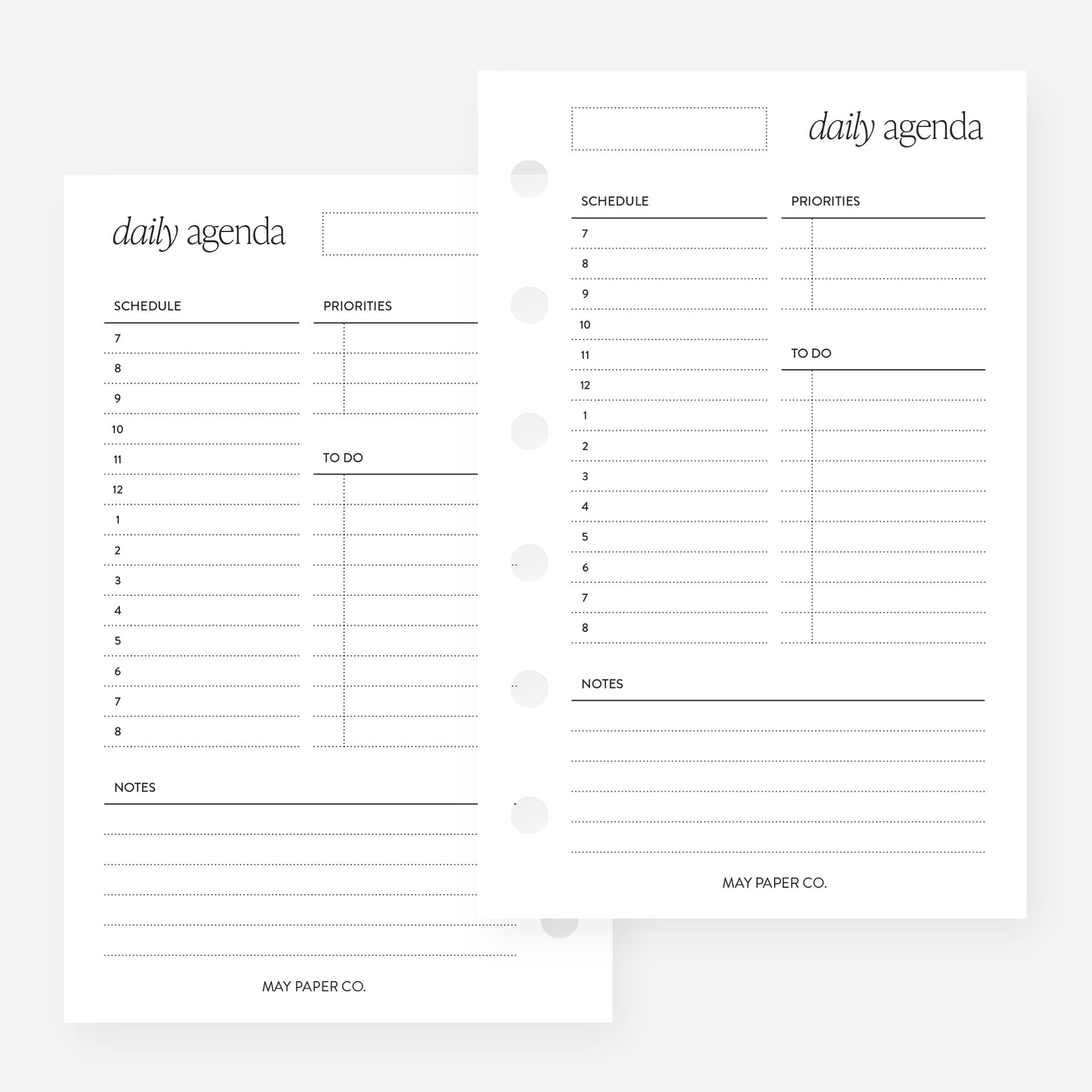 PRINTABLE Undated Daily NO.03