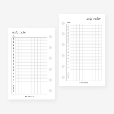 Printable Daily Tracker | May Paper Co. – MAY PAPER CO.