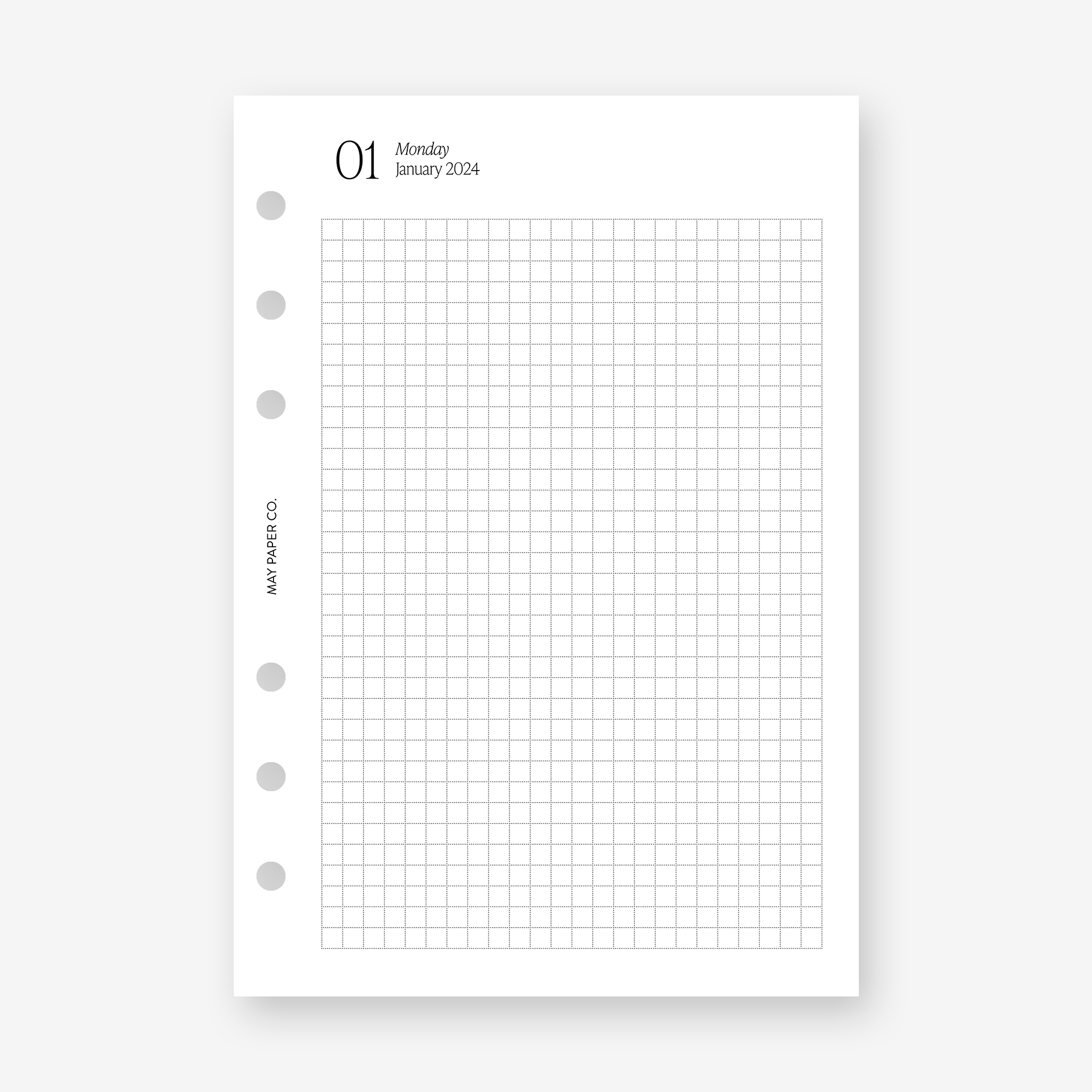 2023/2024 Daily with Grid Planner Insert Dated DO1P