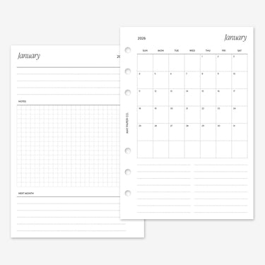 PRINTABLE 2026 Month on One Page MO1P (Separable Months)