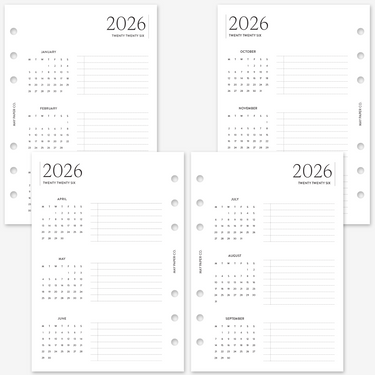 PRINTABLE 2026 Quarterly Overview