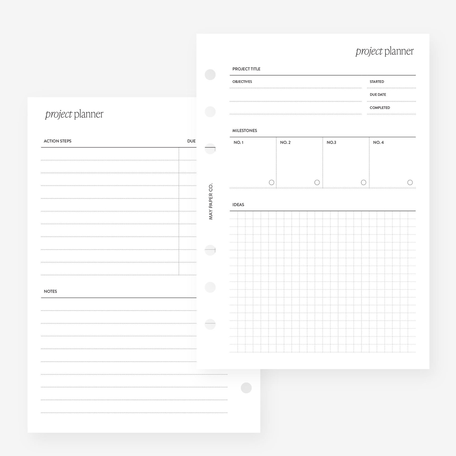 PRINTABLE Project Planner