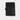 May Paper Co. Personal 6-Ring Signature Quilted Leather Agenda Cover in Liquorice top grain leather — back view