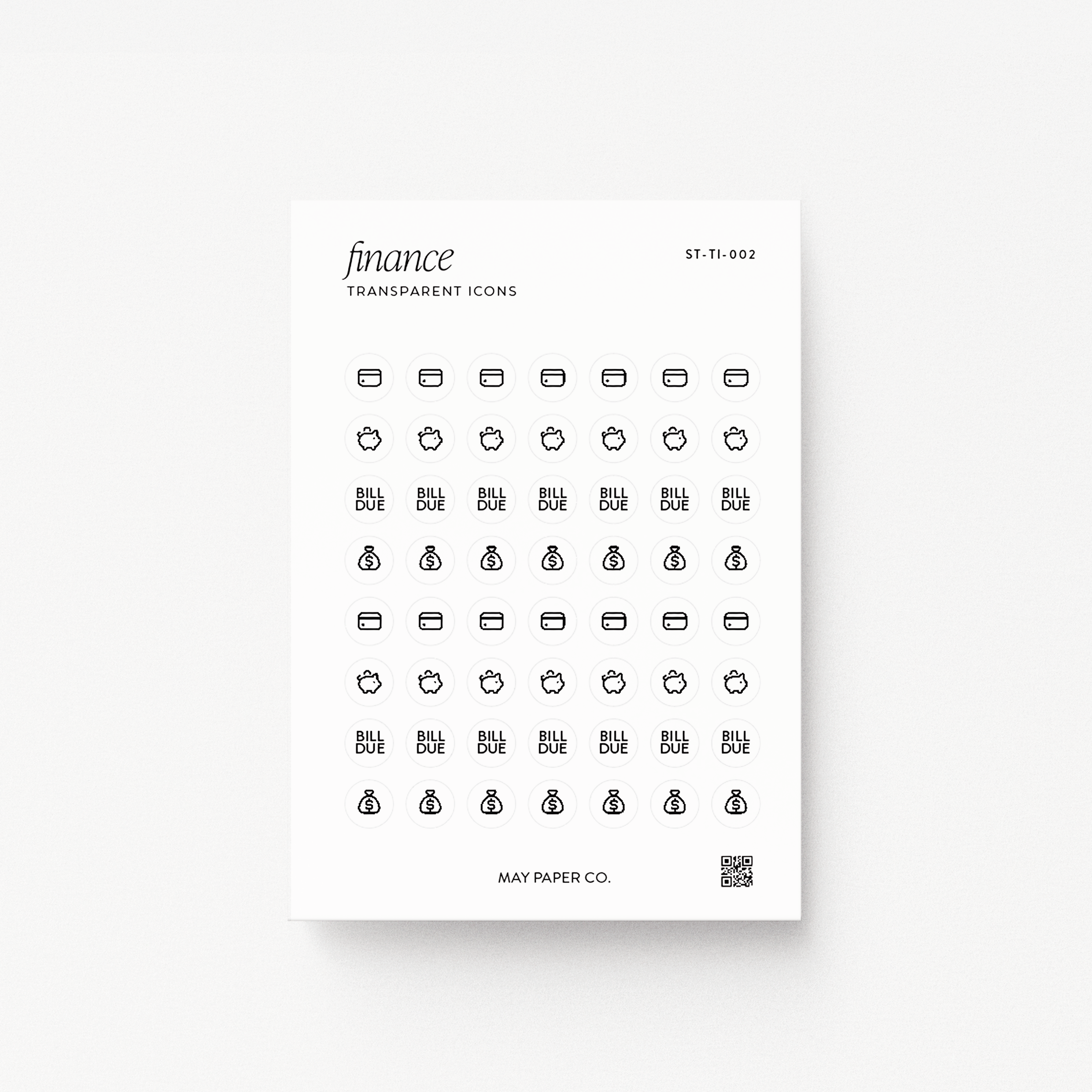 Finance | Transparent Sticker Icons