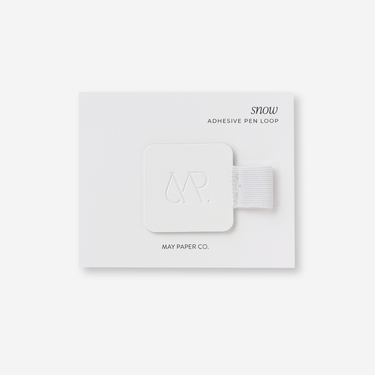 Adhesive Pen Loop | Snow