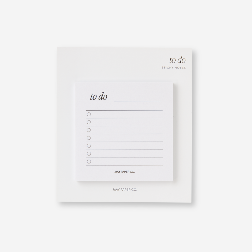 To Do Sticky Note | May Paper Co. – MAY PAPER CO.