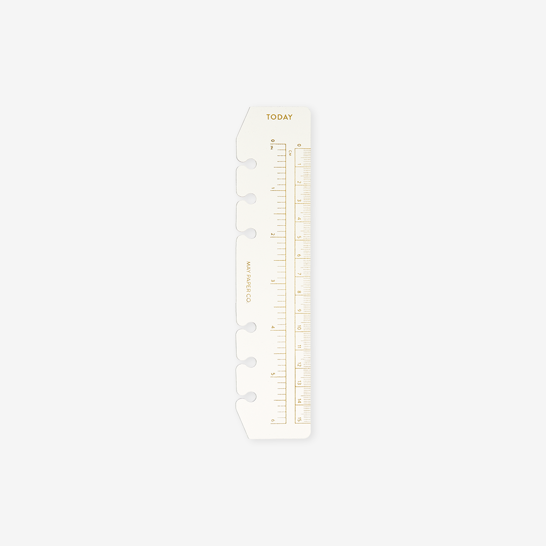 TODAY Page Marker Ruler Gold Foil | MAY PAPER CO.