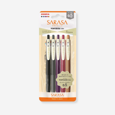 Zebra Sarasa Vintage Clip 0.5mm (Set of 5)