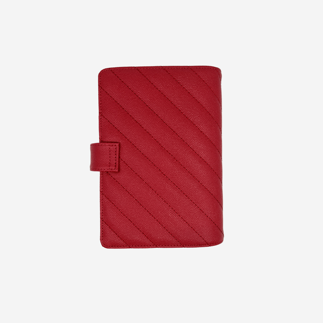 Personal Rings Leather Agenda Cover Signature Quilted | Cherry Caviar