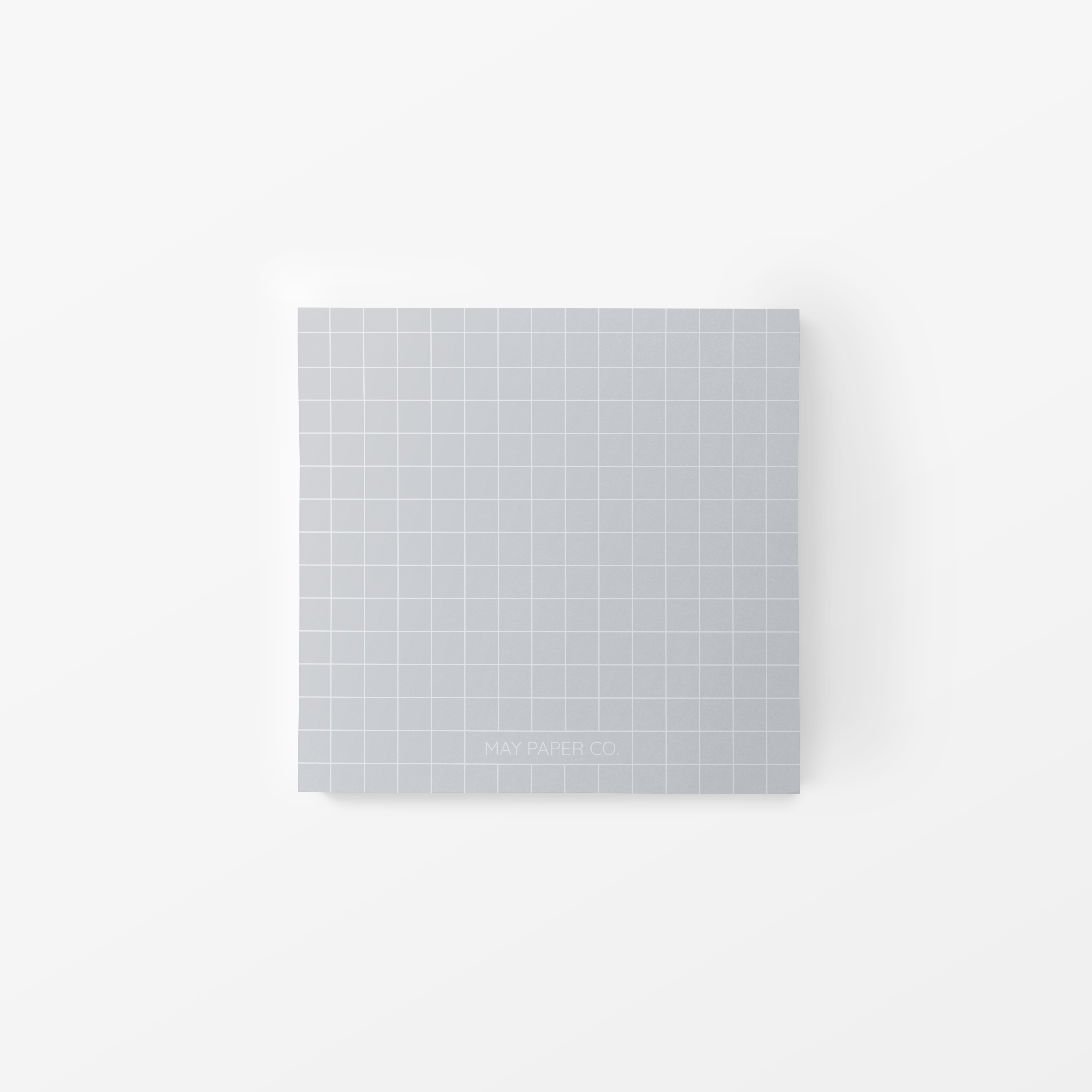 GRID GREY Sticky Note – MAY PAPER CO.