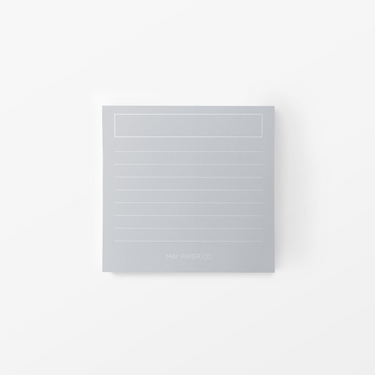 LINED GREY Sticky Note