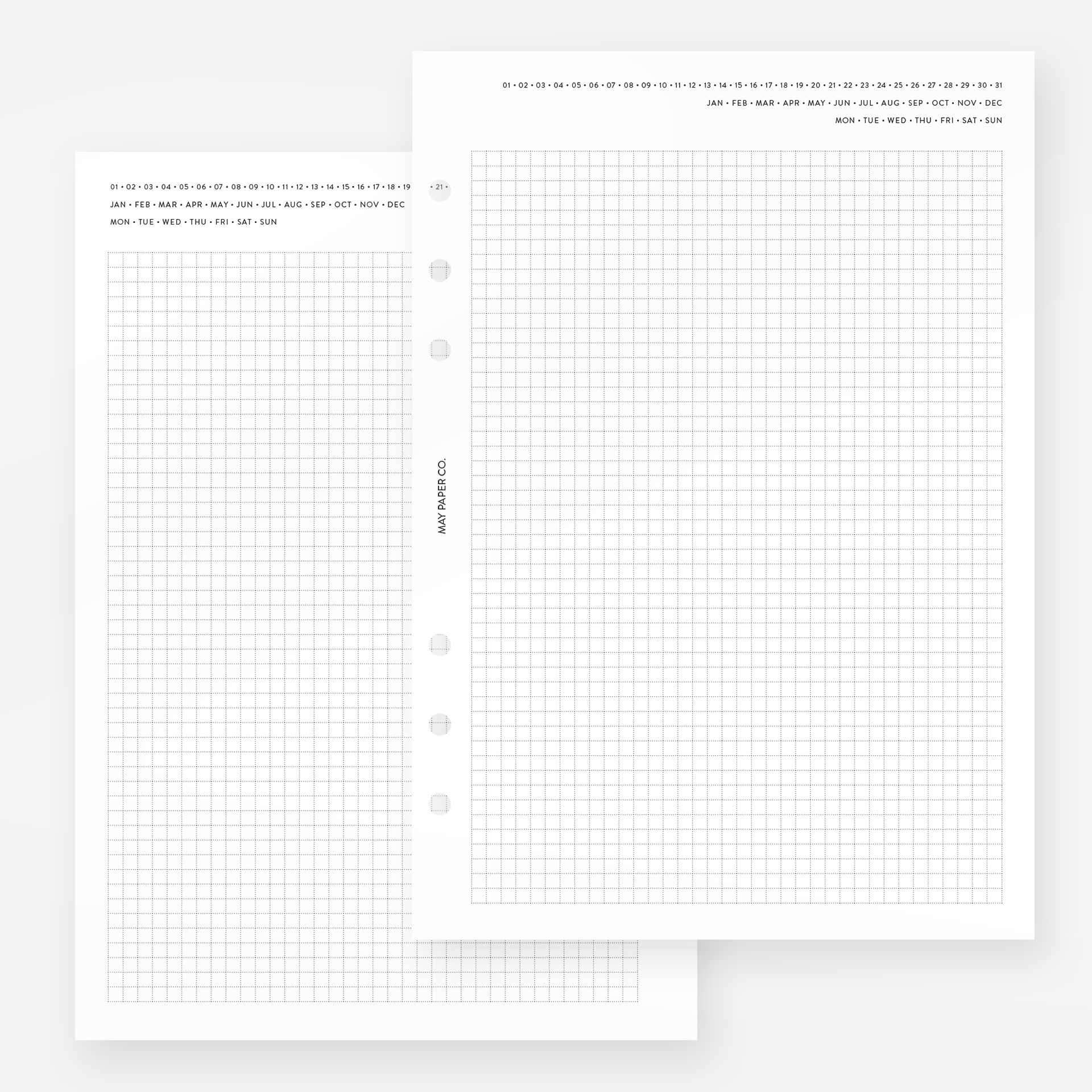 PRINTABLE Grid Undated Notes MAY PAPER CO