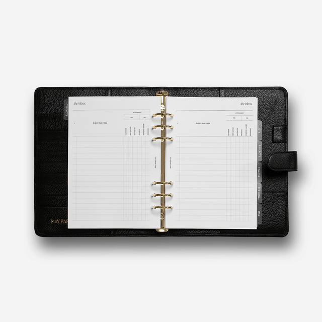 The Inbox Planner Insert | GTD | May Paper Co. – MAY PAPER CO.