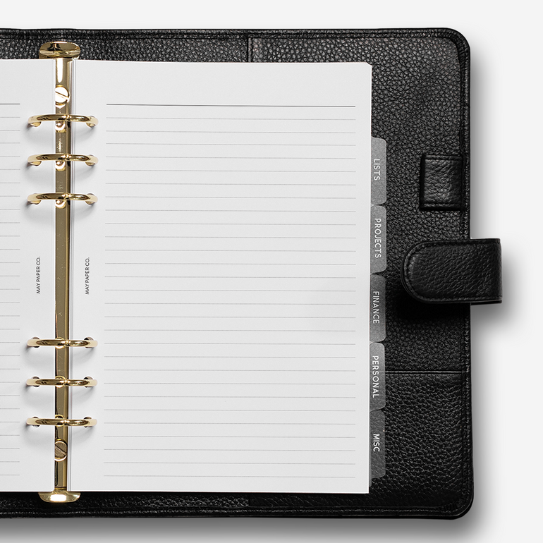 Planner inserts & refills for 6 ring and discbound planners | MAY PAPER ...