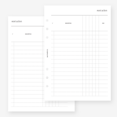 PRINTABLE Next Action