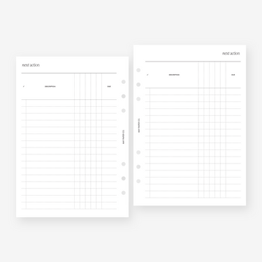 PRINTABLE Next Action