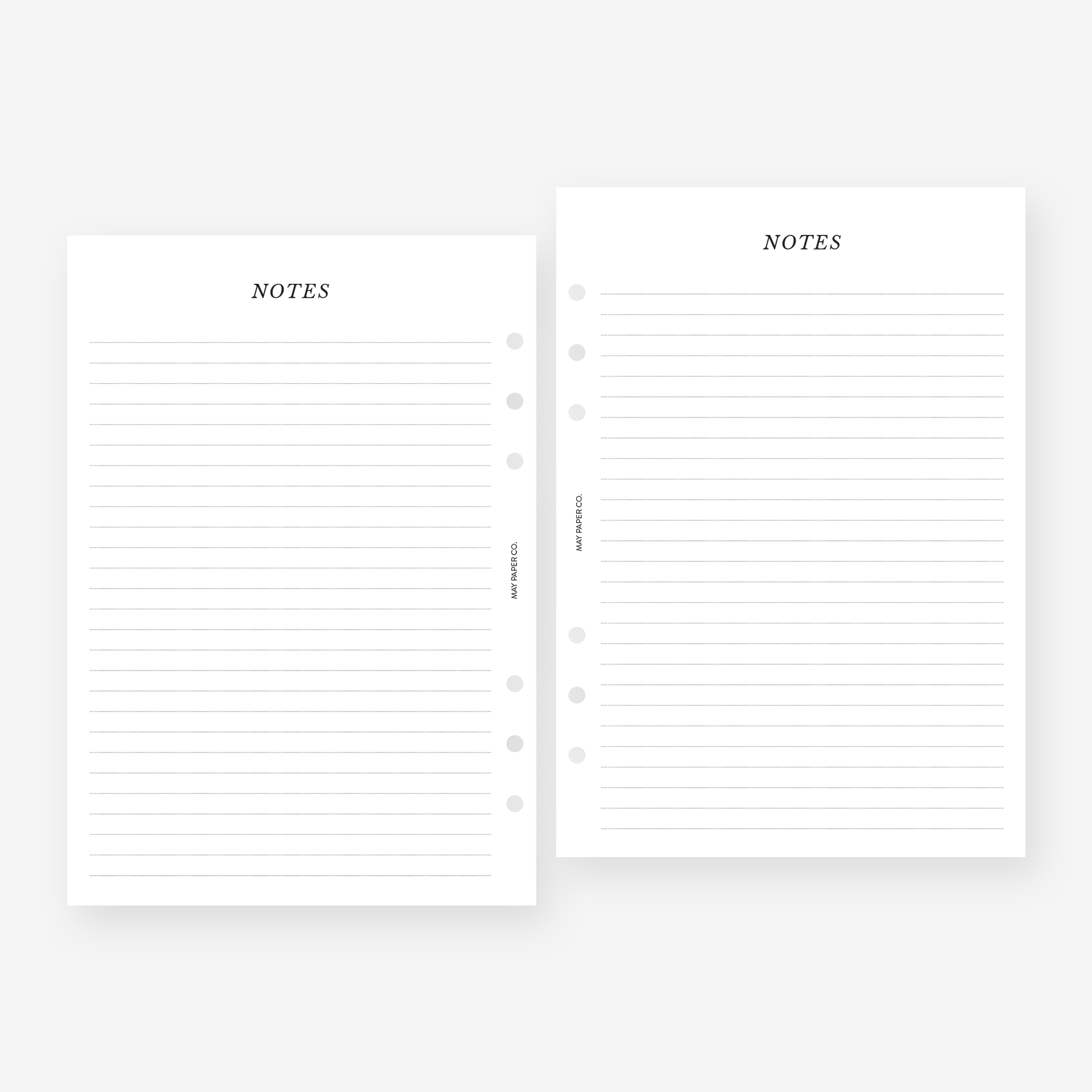 PRINTABLE Notes Lined MAY PAPER CO