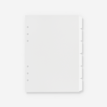 Side Tab Dividers | Premium Frost | Plastic